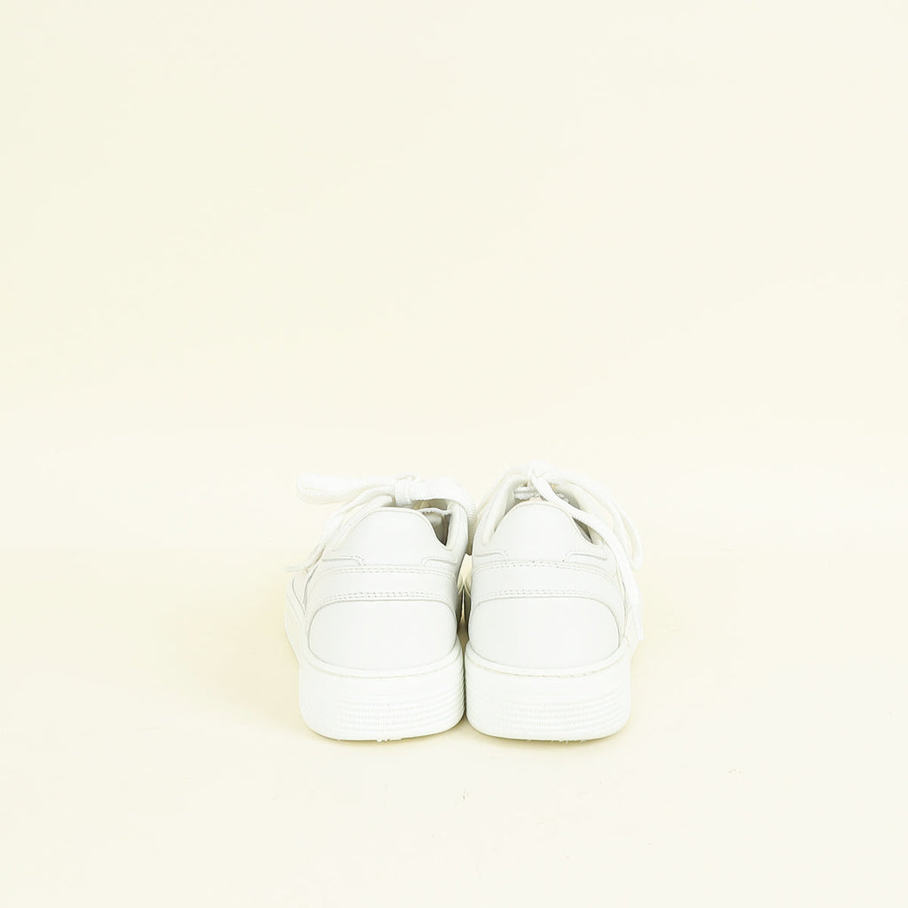 Chanel White CC Trainer Sneaker 38