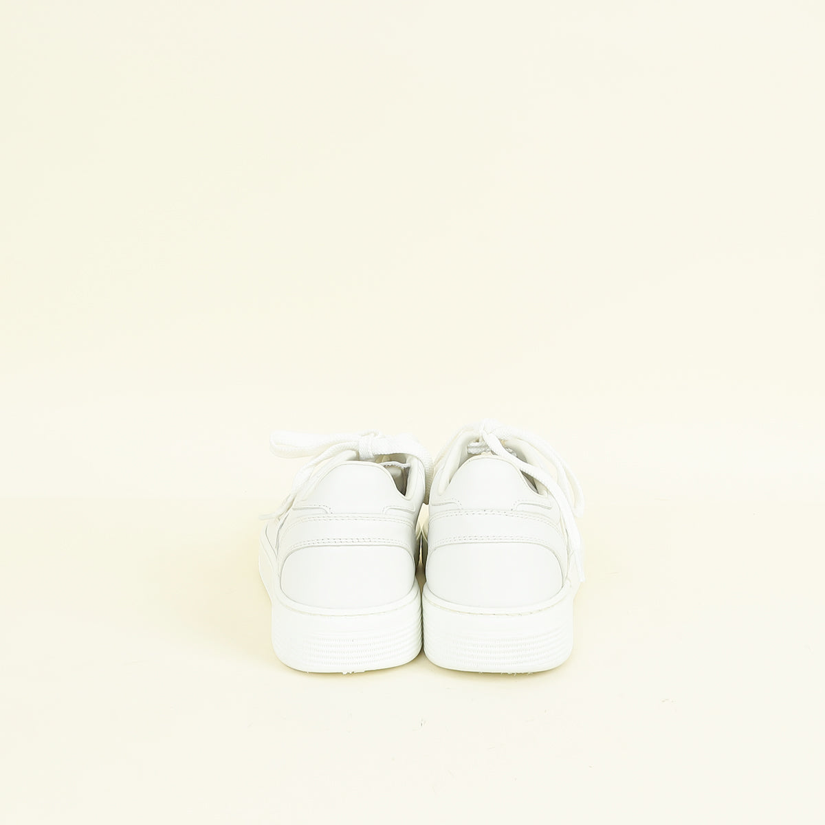 Chanel White CC Trainer Sneaker 38