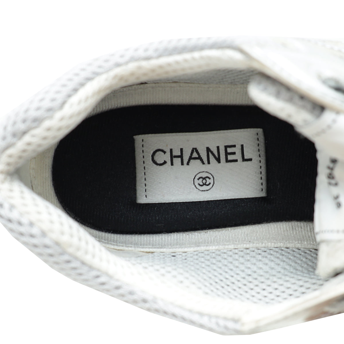 Chanel Silver CC Runner Sneaker 38