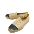 Chanel Bicolor CC Cap Toe Espadrille 38
