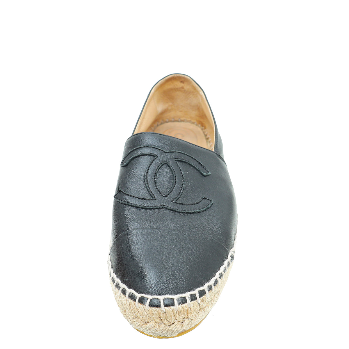 Chanel Black CC Espadrille 38