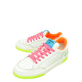 Chanel White CC Multicolor Logo Terry Cloth Sneakers 39.5