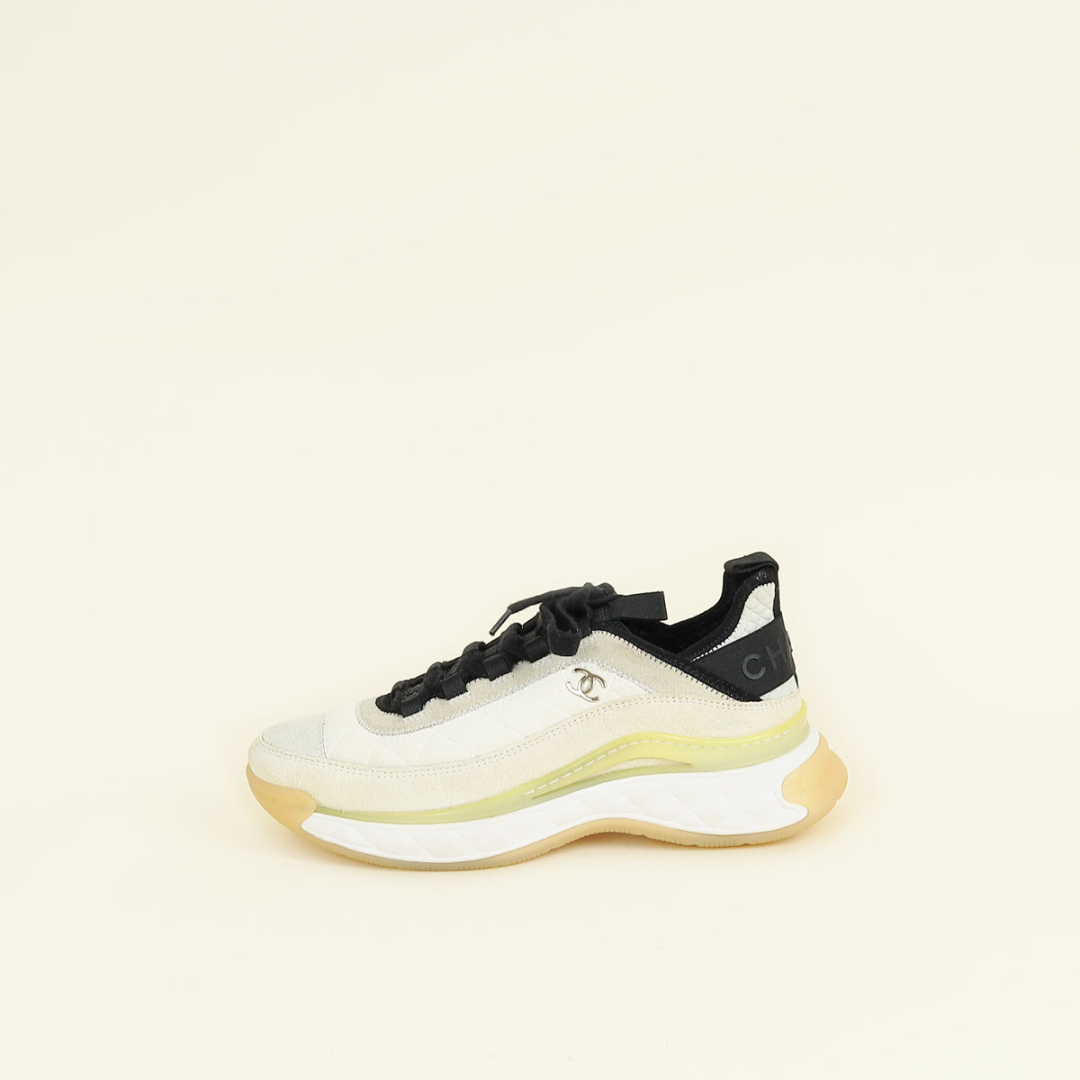 Chanel Bicolor CC Low Top Trainer 39.5
