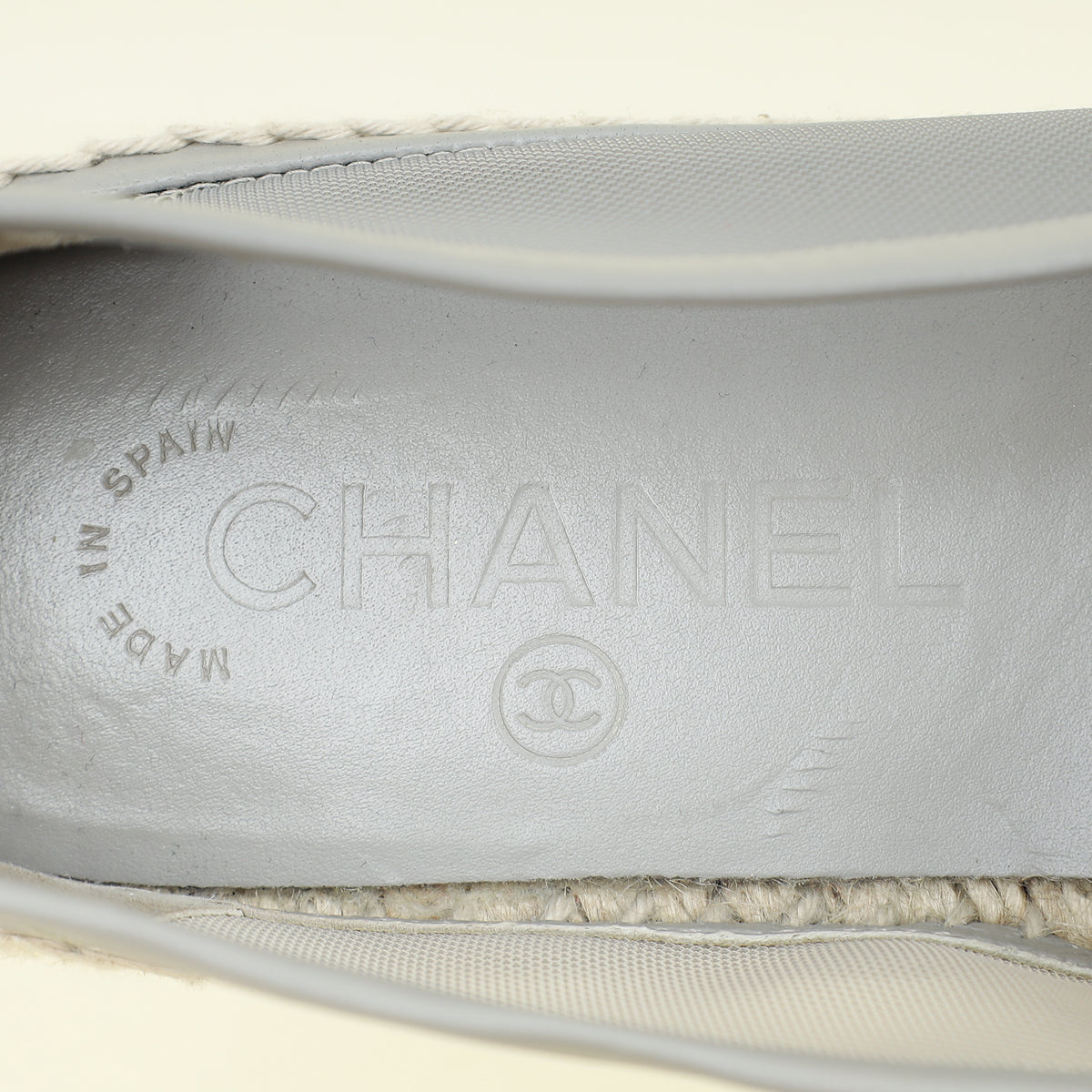 Chanel Bicolor CC Cap Toe Mesh Espadrille 39
