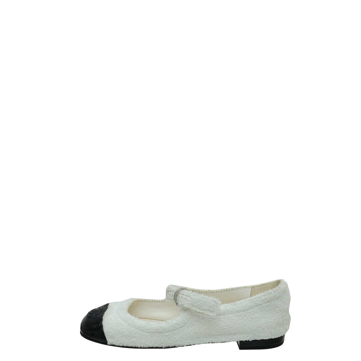 Chanel Bicolor CC Cao Towl Mary Jane Ballerina 39