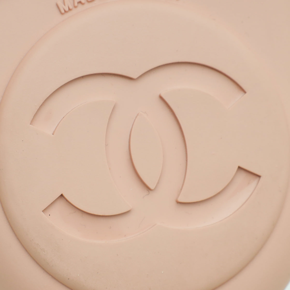 Chanel Light Pink CC Terry Cloth Chain Thong Slippers 39