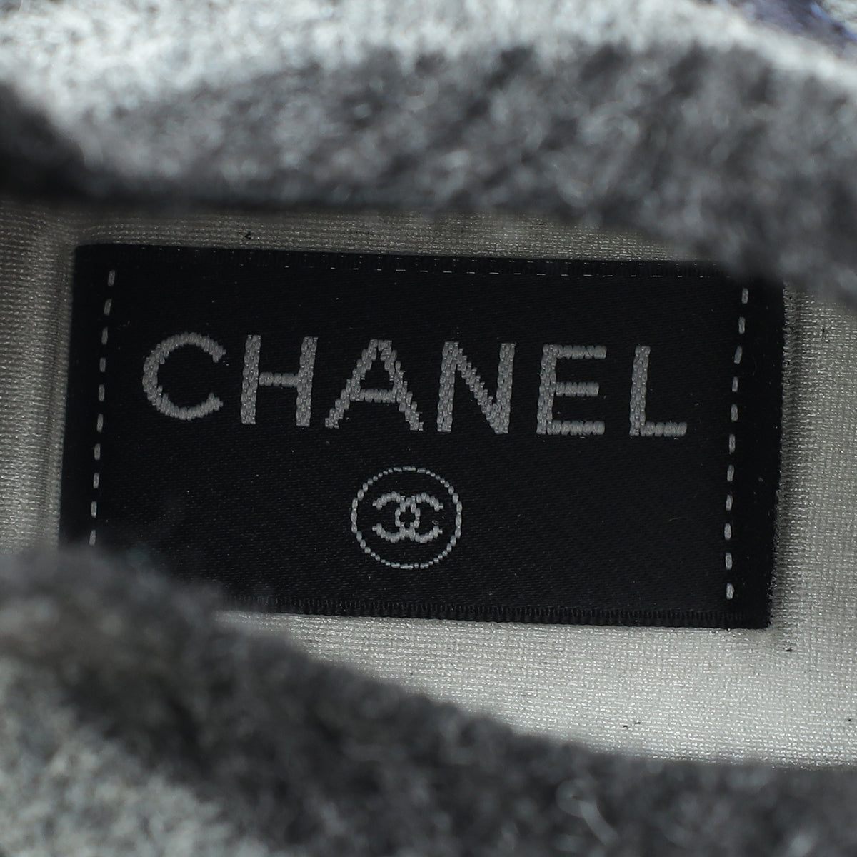 Chanel Bicolor CC Slip On Sock Sneakers 39