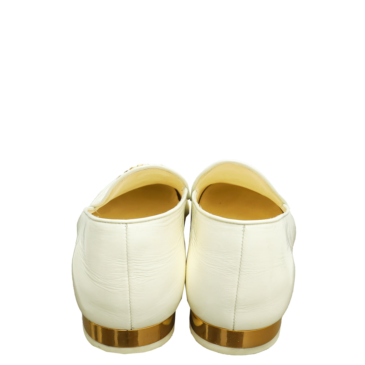 Chanel White CC Chain Loafer 39
