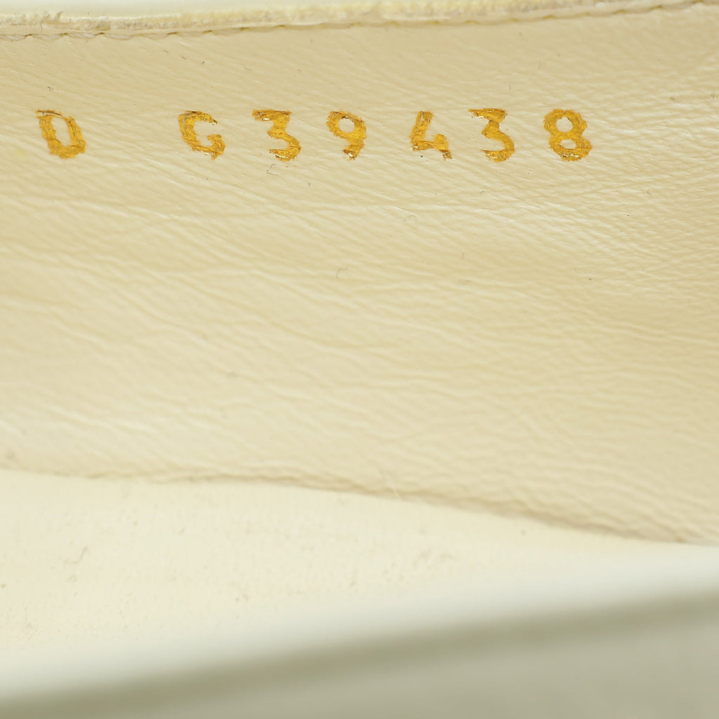 Chanel White CC Chain Loafer 39