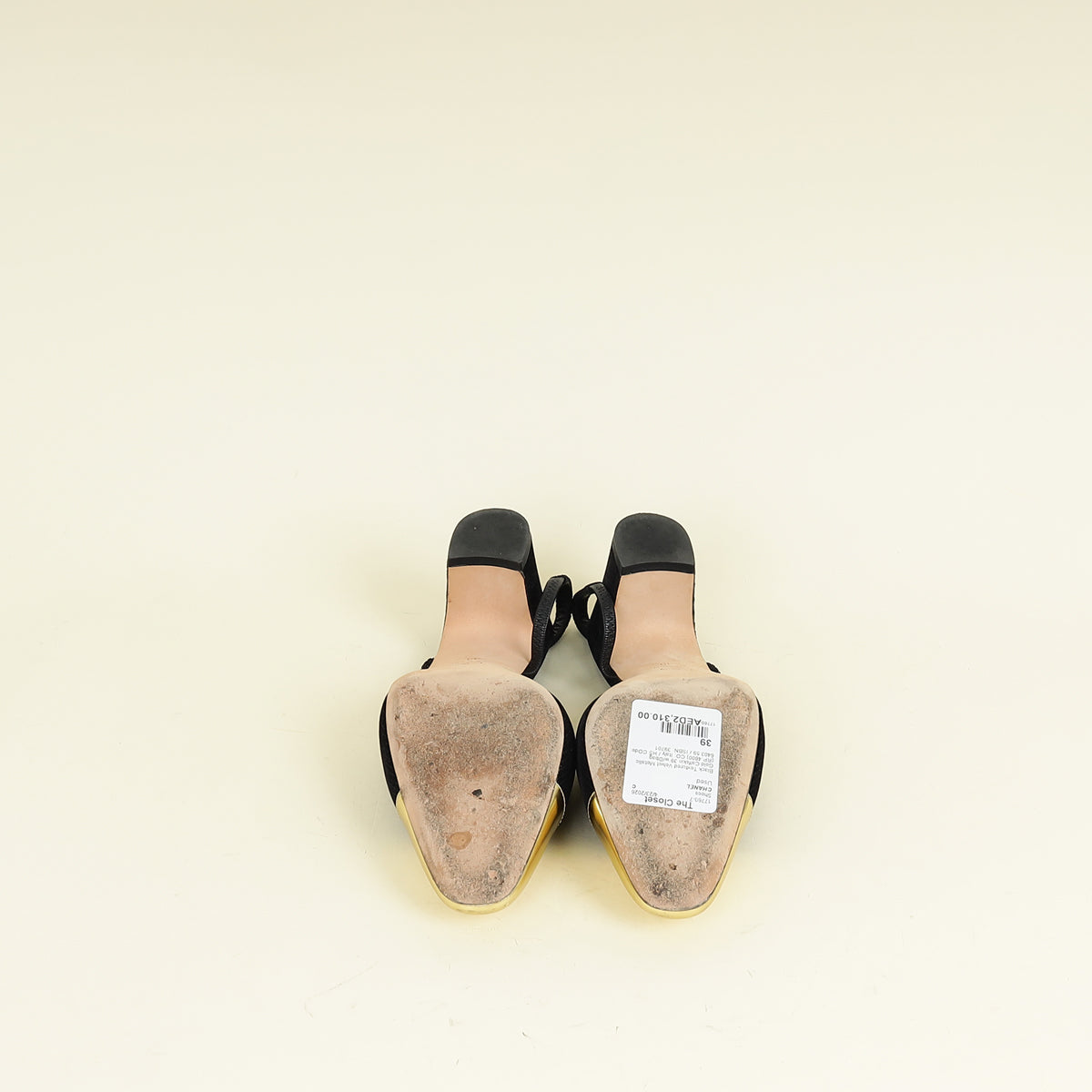 Chanel Bicolor Half d'Orsay Slingback Pumps 39