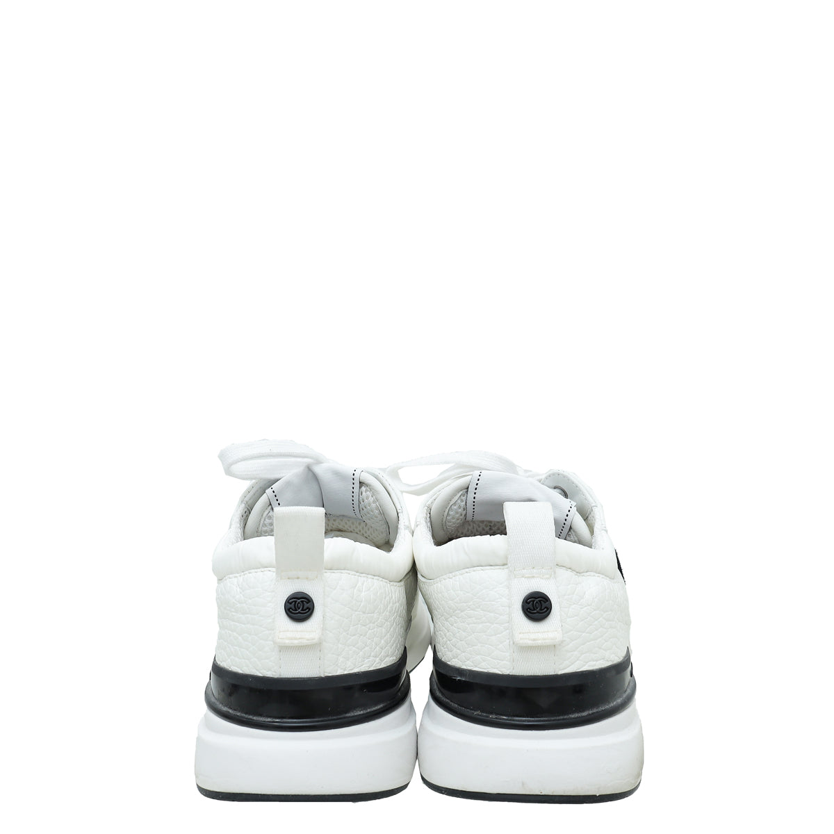 Chanel White CC Sport Flyer Sneaker 39