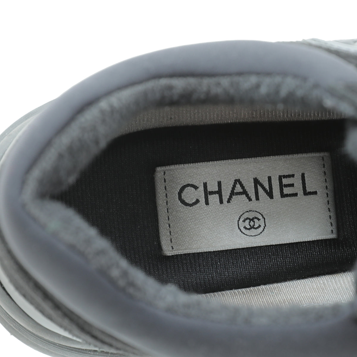 Chanel Black CC Lace Up Sneakers 39