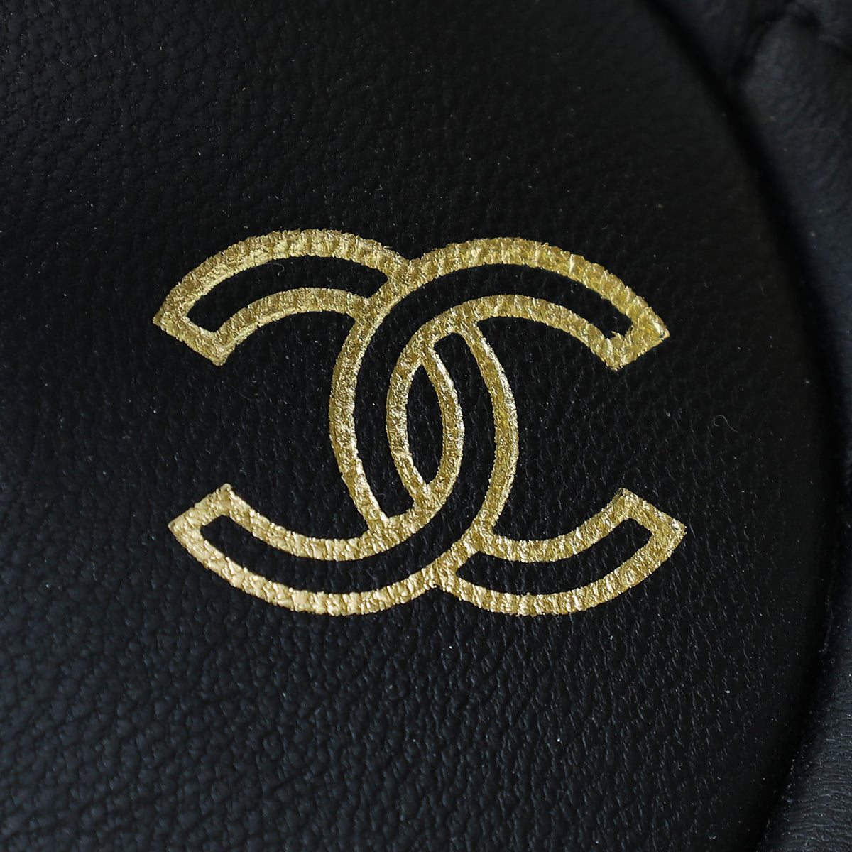 Chanel Black CC CC Velcro Strap Flat Sandals 40