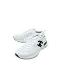 Chanel White CC Sport Flyer Sneaker 40.5