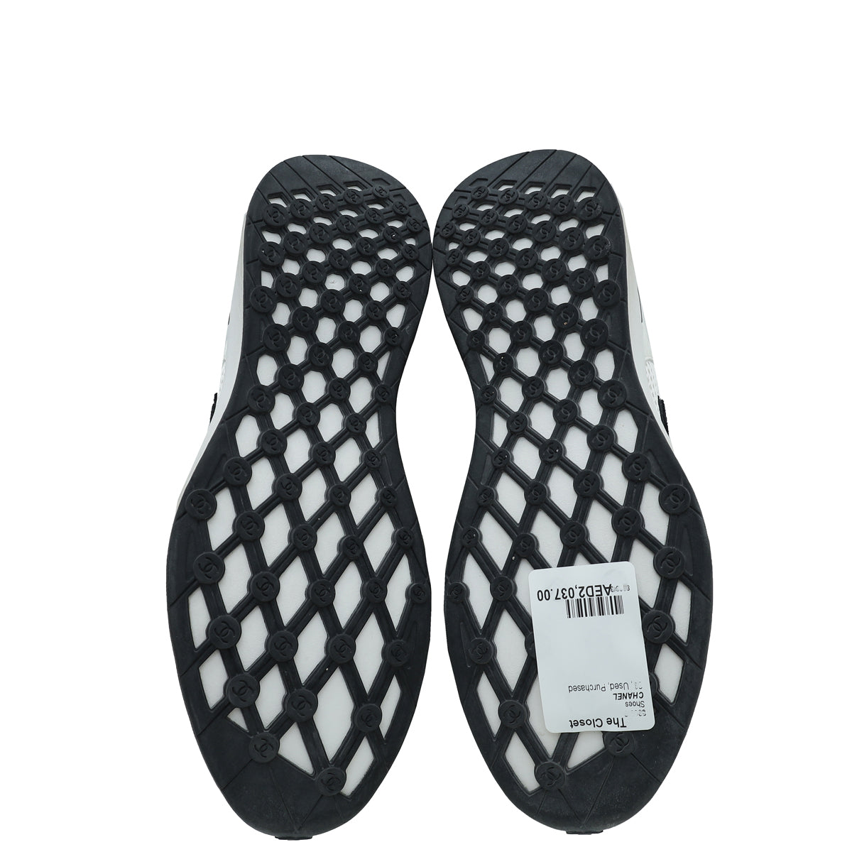 Chanel White CC Sport Flyer Sneaker 40.5