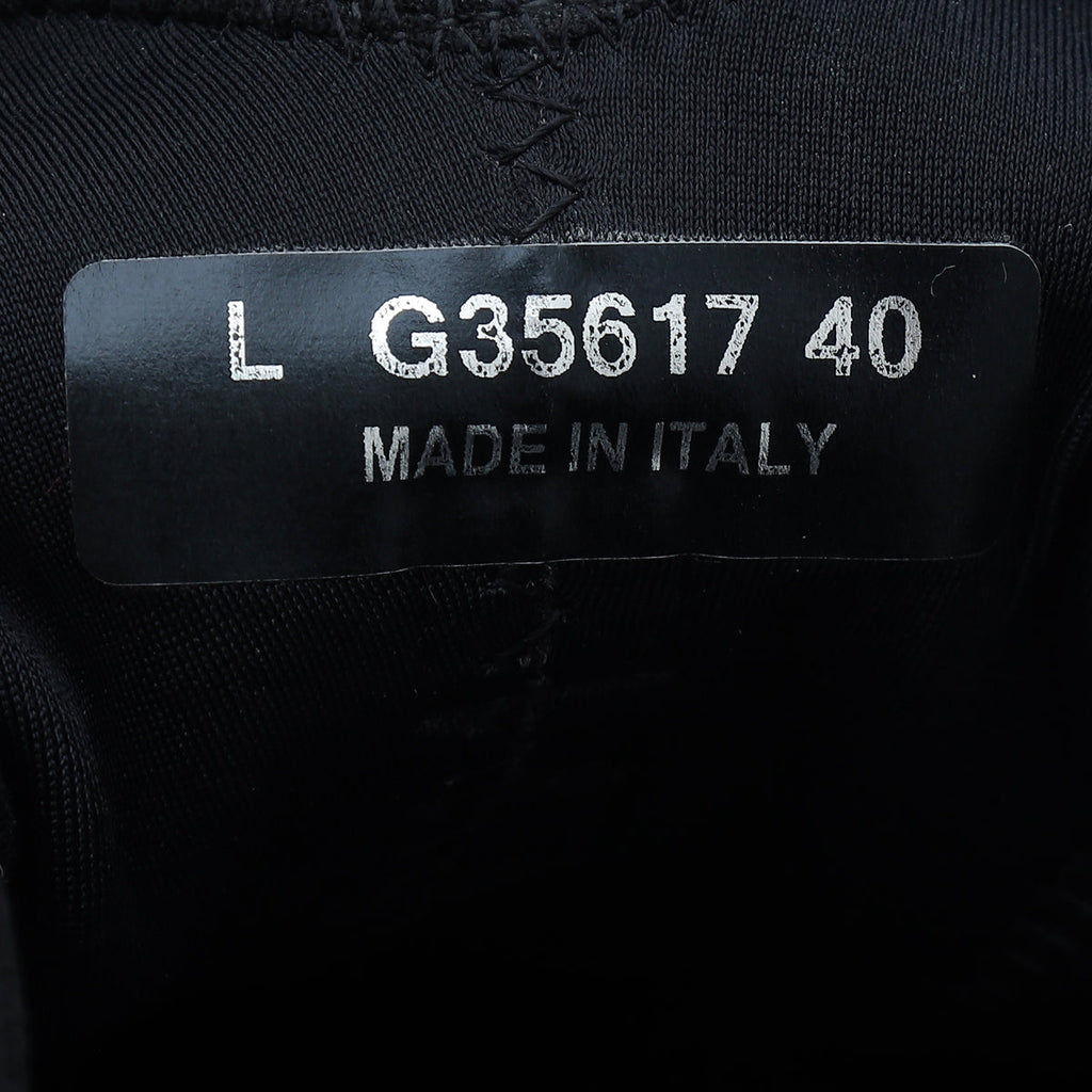 Chanel Black CC Lace Up Sneakers 40