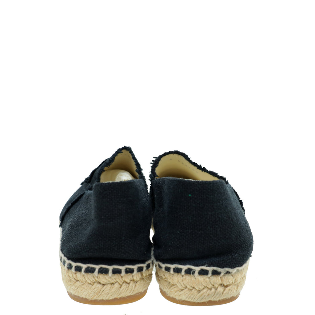 Chanel Black CC Espadrille 40