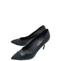 Chanel Black CC Pearl Pump 40