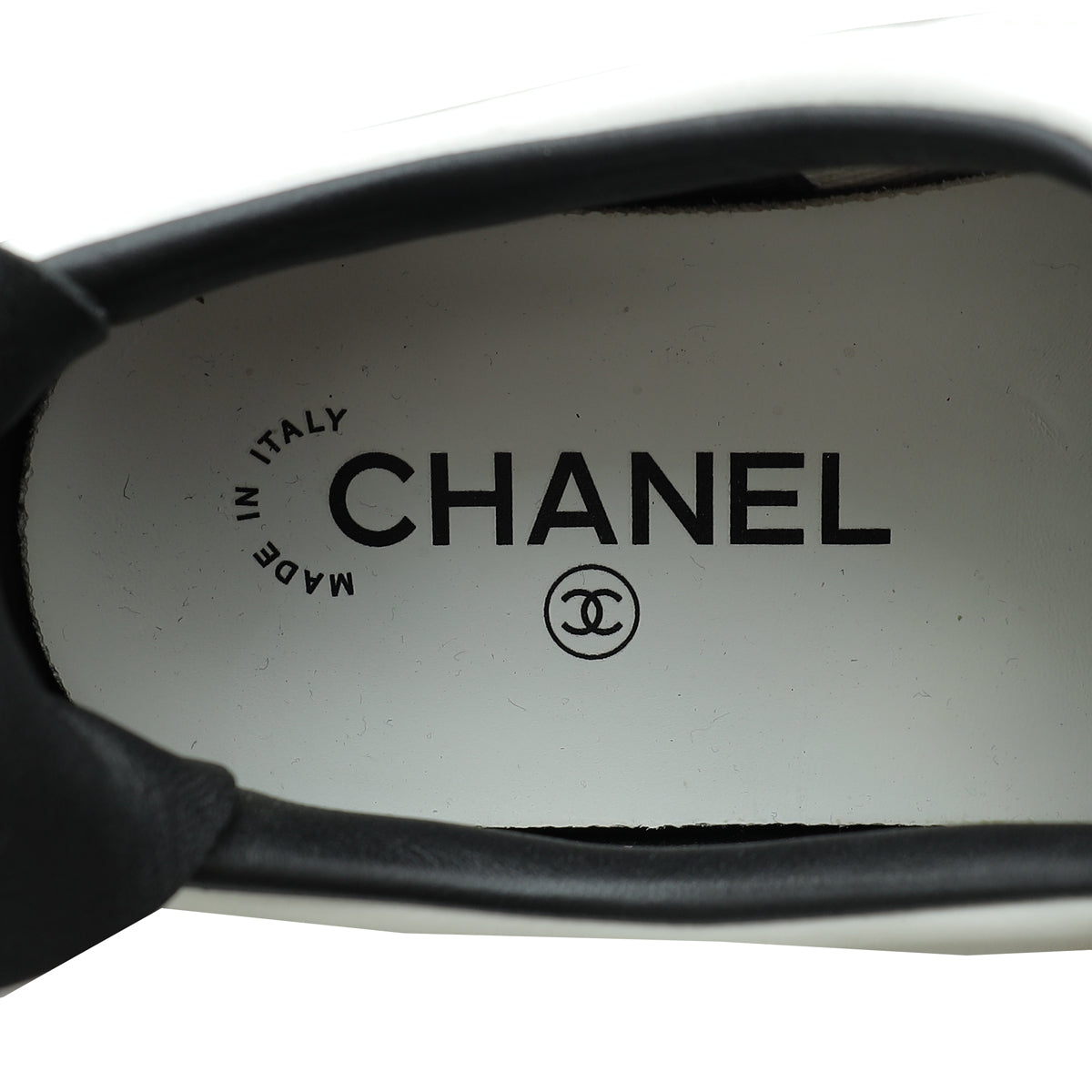 Chanel White Logo Lace Up CC Low Top Sneakers 40