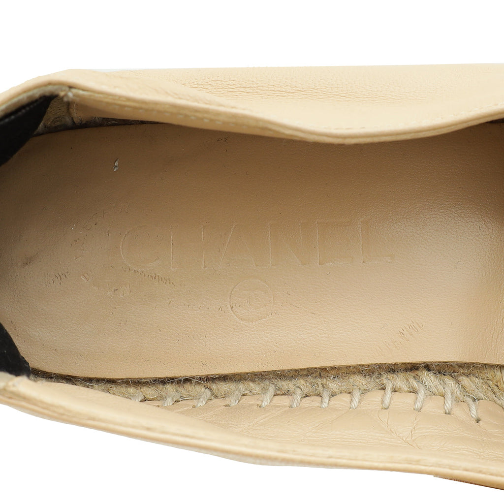 Chanel Bicolor CC Cap Toe  Espadrille 41