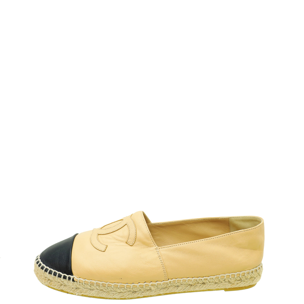 Chanel Bicolor CC Cap Toe Espadrille 42