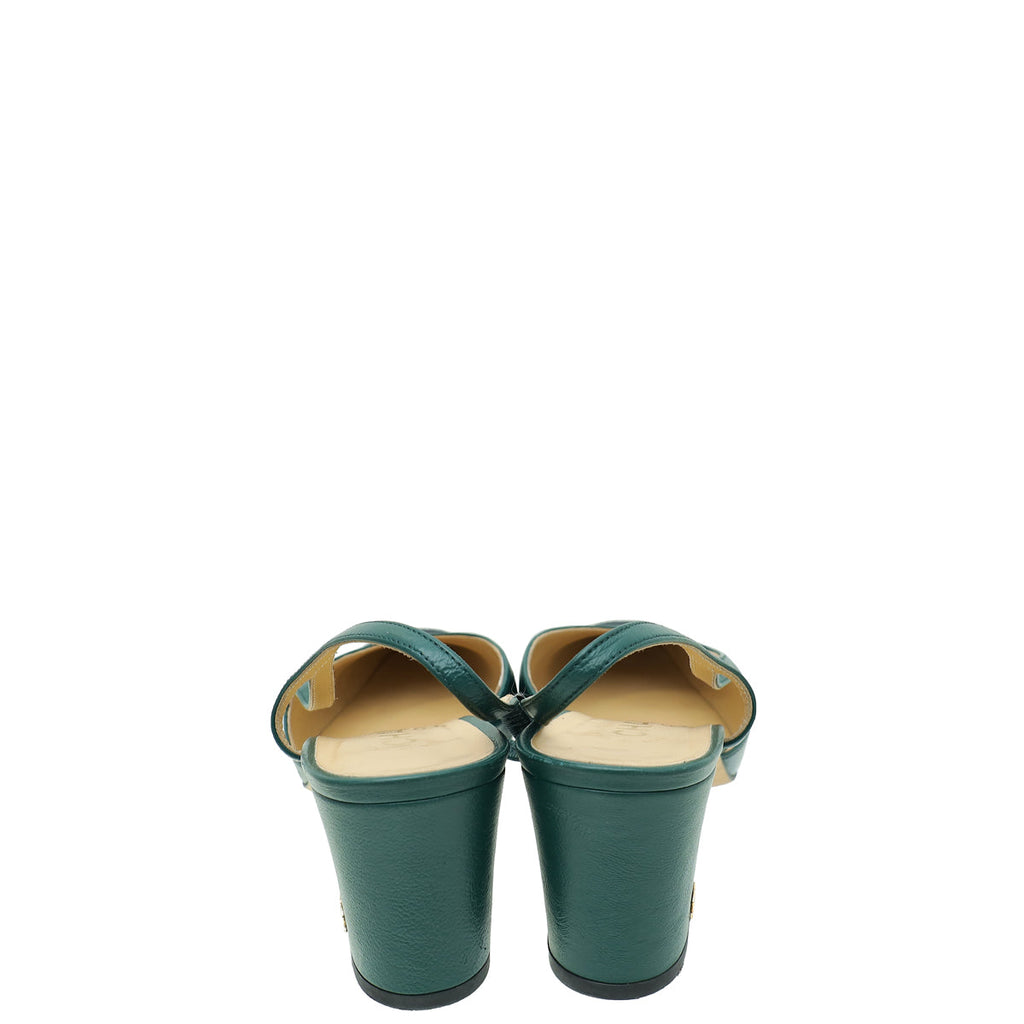 Chanel Bicolor CC Cap Toe Slingback Pump 39
