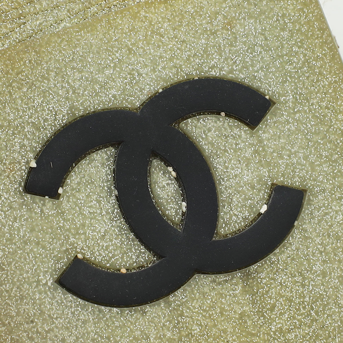 Chanel Silver CC Flat Espadrille 35.5