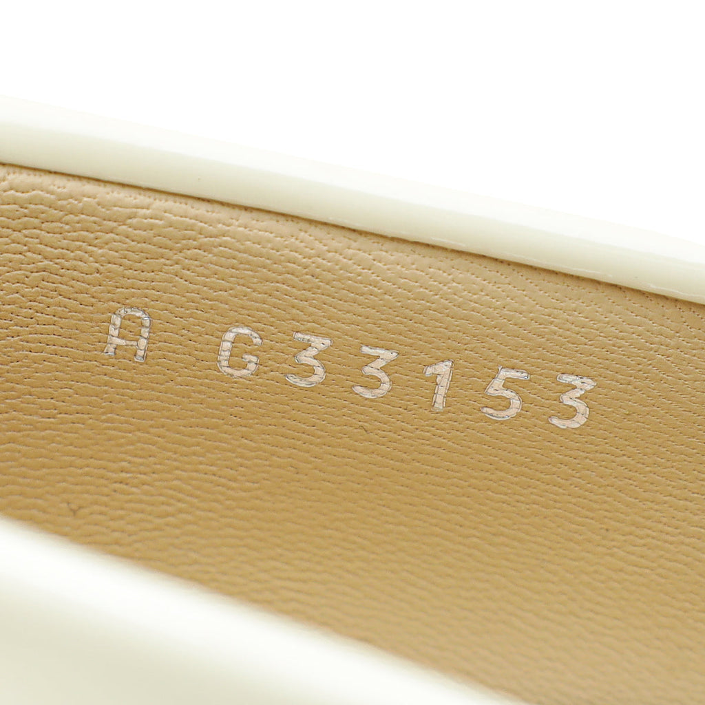 Chanel Cream CC Loafers 35