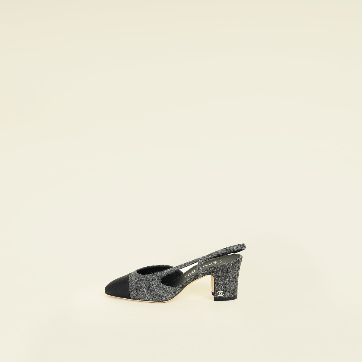 Chanel Bicolor D'Orsay Slingback 35