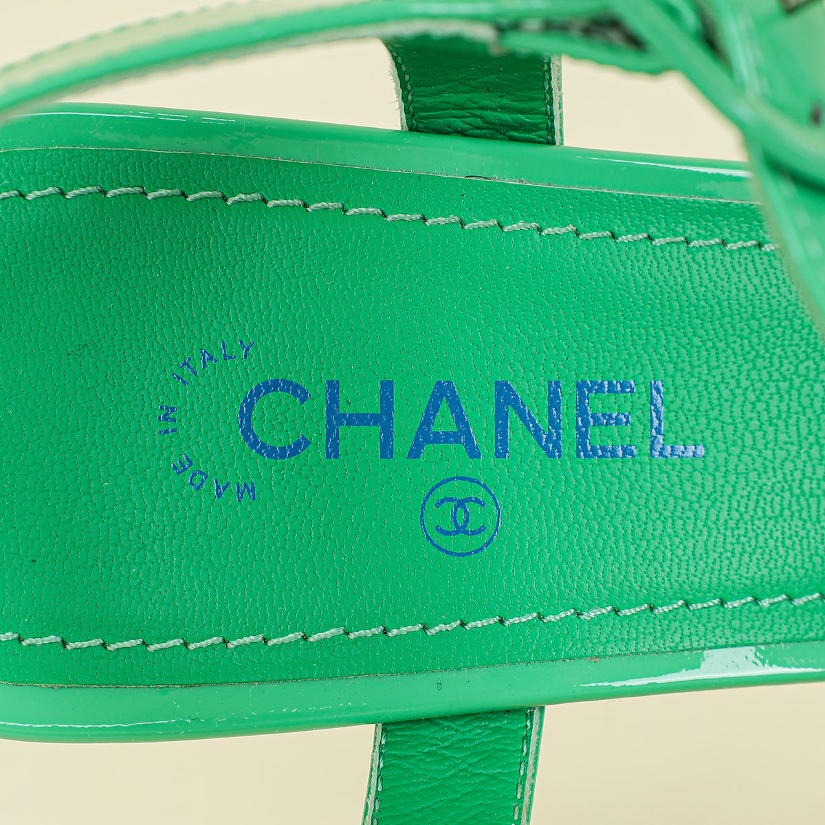 Chanel Green CC Sandal 36.5