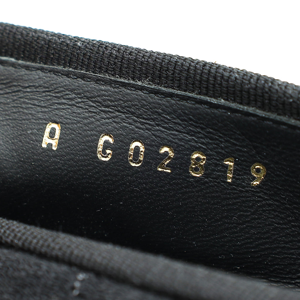 Chanel Black CC Cap Toe Jersey Flat Ballerina 36.5