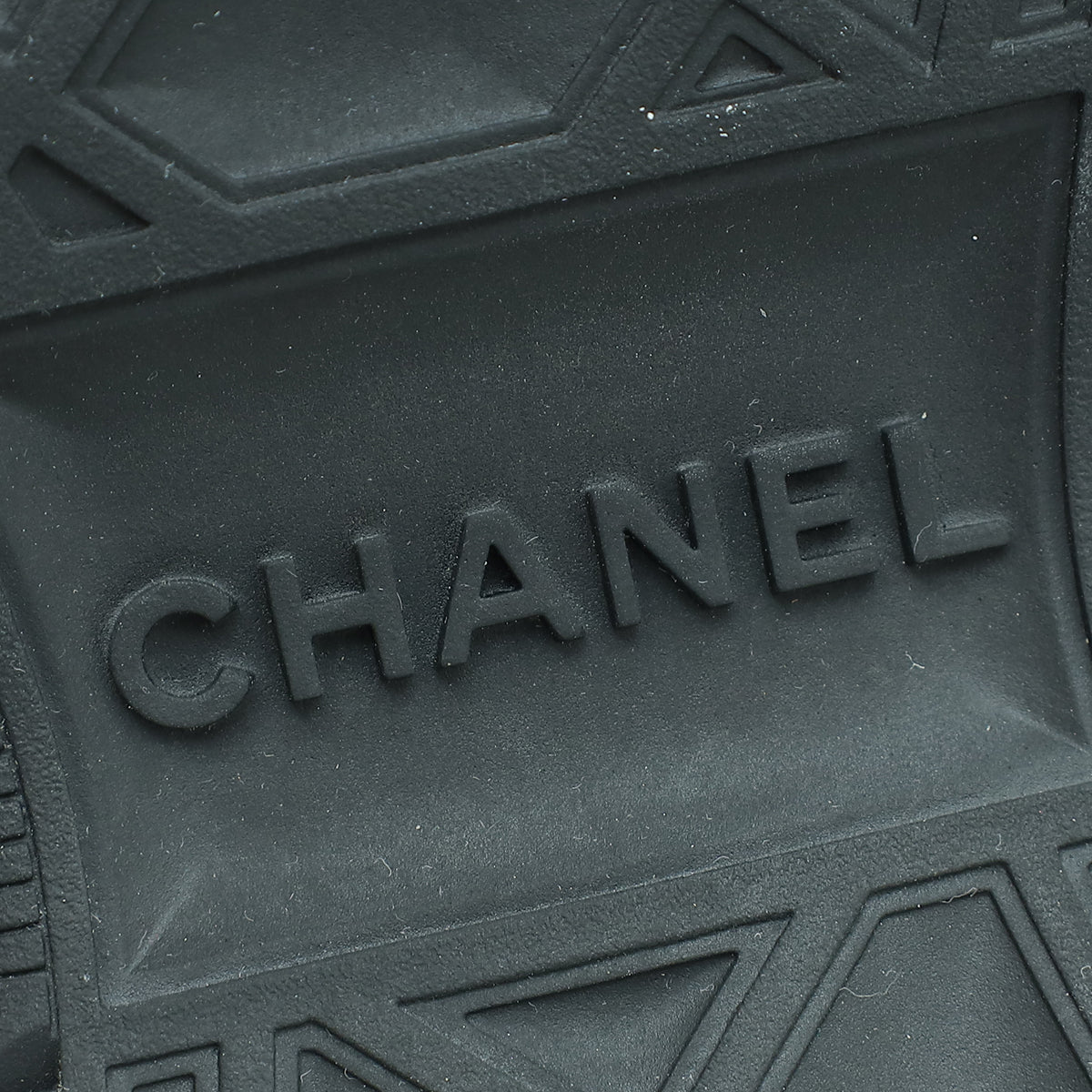 Chanel Black CC Lace Up Sneakers 36.5