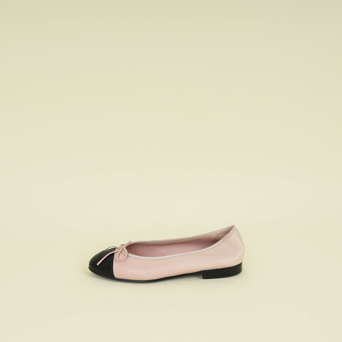 Chanel Bicolor CC Cap Toe Flat Ballerina 36