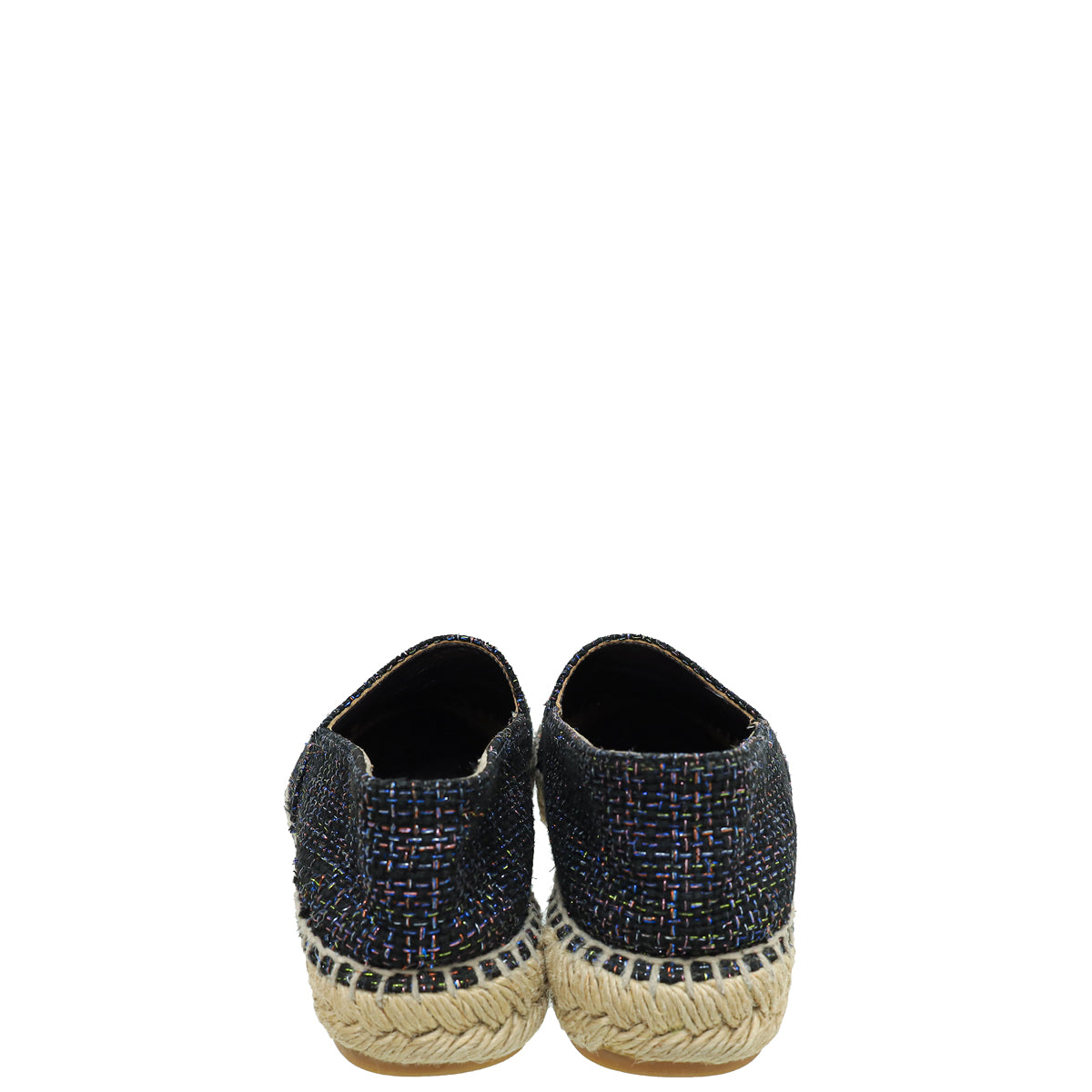 Chanel Bicolor CC Tweed Espadrille 36
