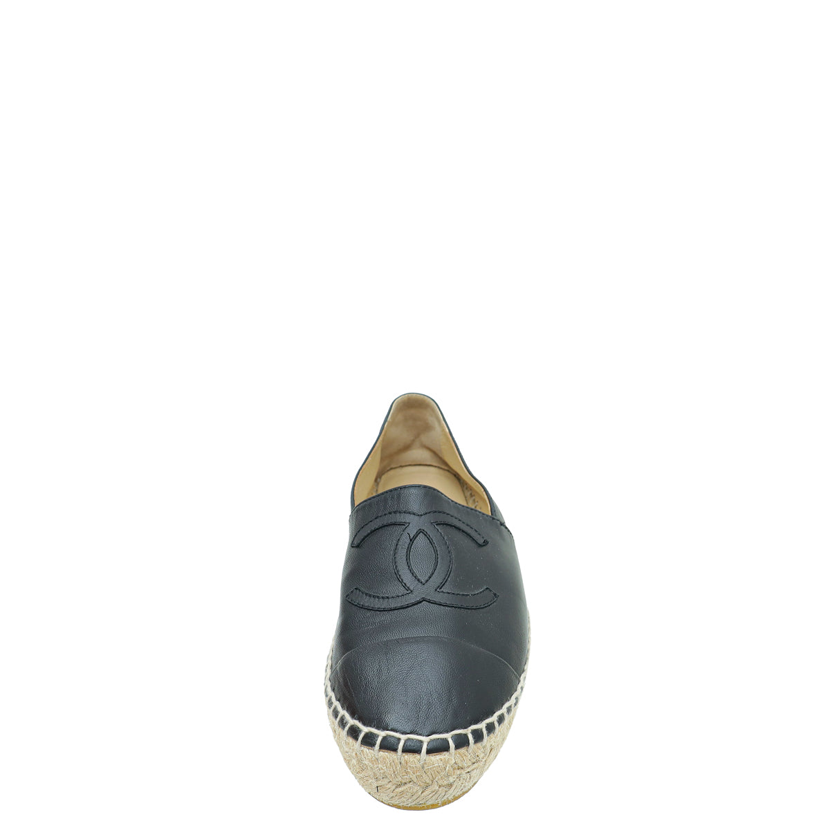 Chanel Black CC Espadrille 36