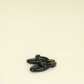 Chanel Black CC Braided Chain Mules 37.5