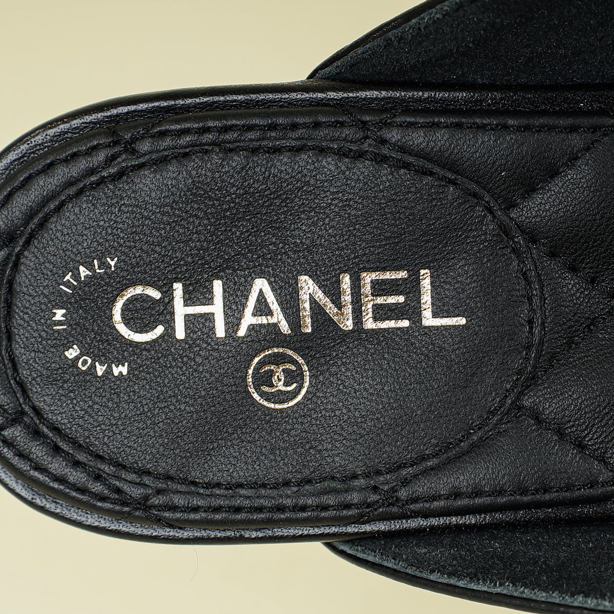 Chanel Black CC Braided Chain Mules 37.5