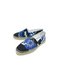 Chanel Tricolor Grosgrain Printed Espadrille 37
