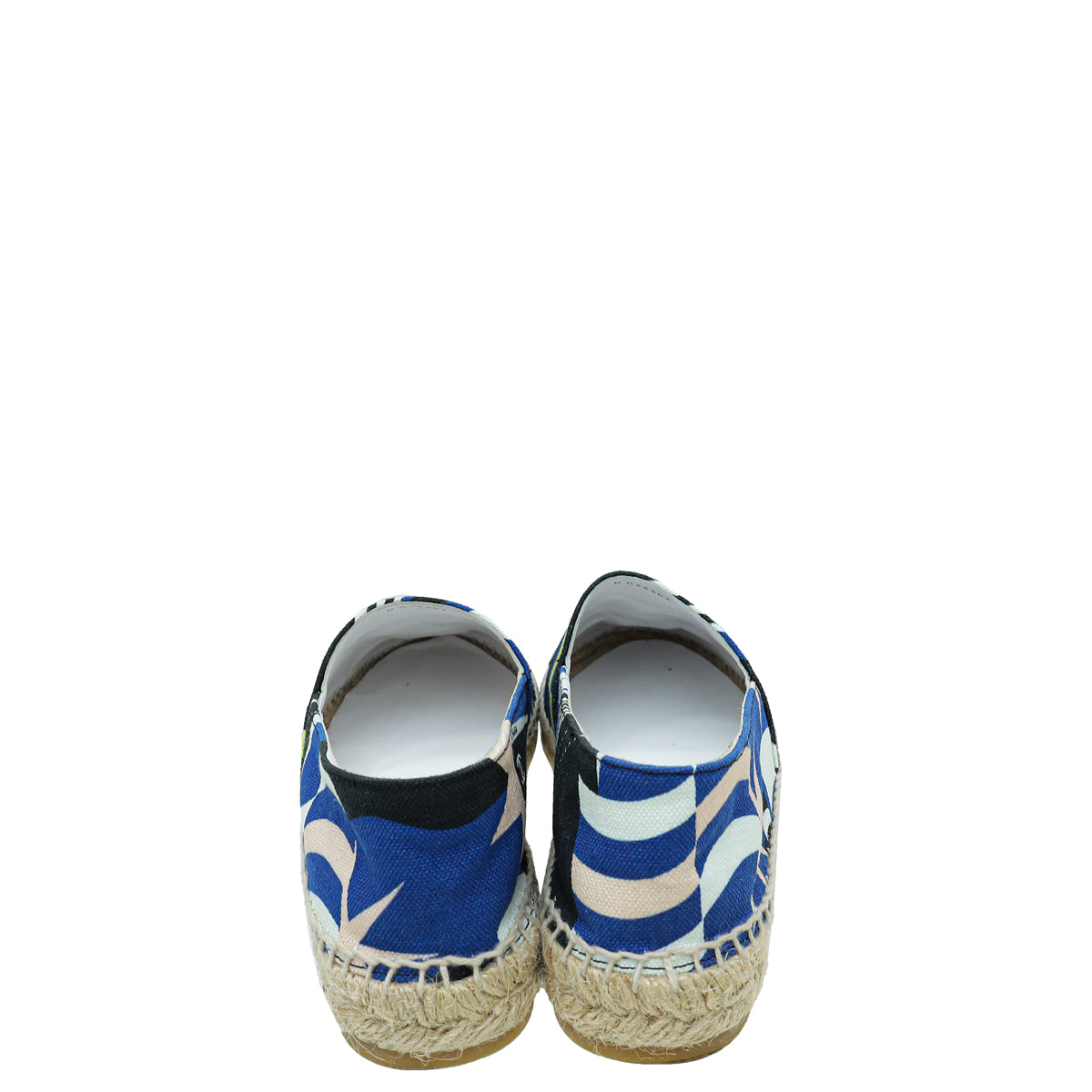 Chanel Tricolor Grosgrain Printed Espadrille 37