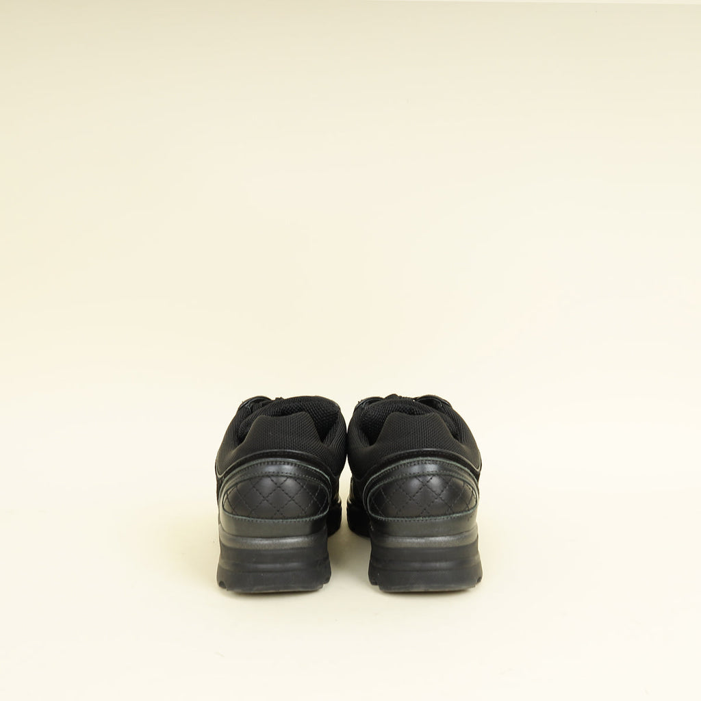 Chanel Black CC Trainer Sneaker 37