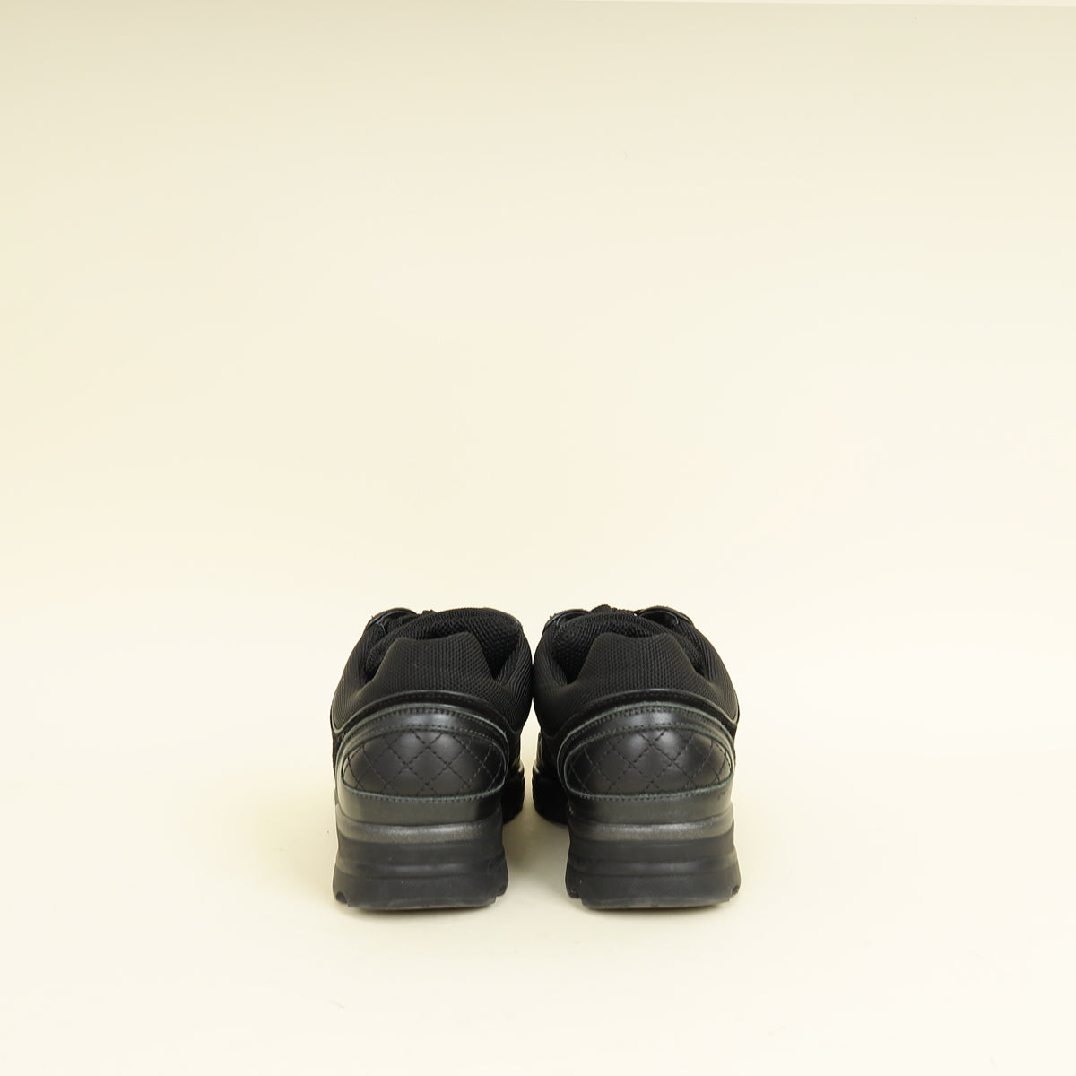 Chanel Black CC Trainer Sneaker 37