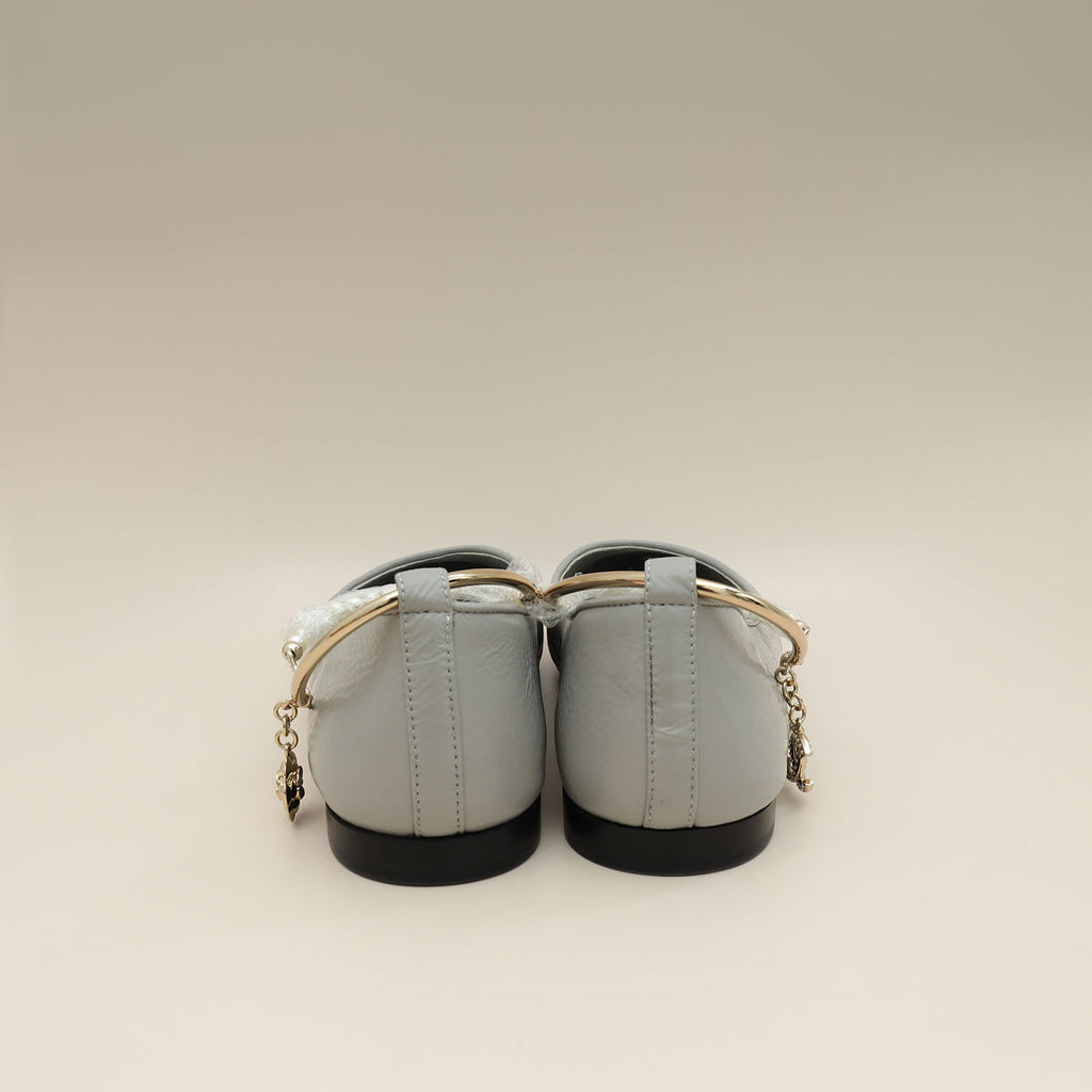 Chanel Bicolor CC Camellia Cap Toe Pearl Ankle Ballerina 37