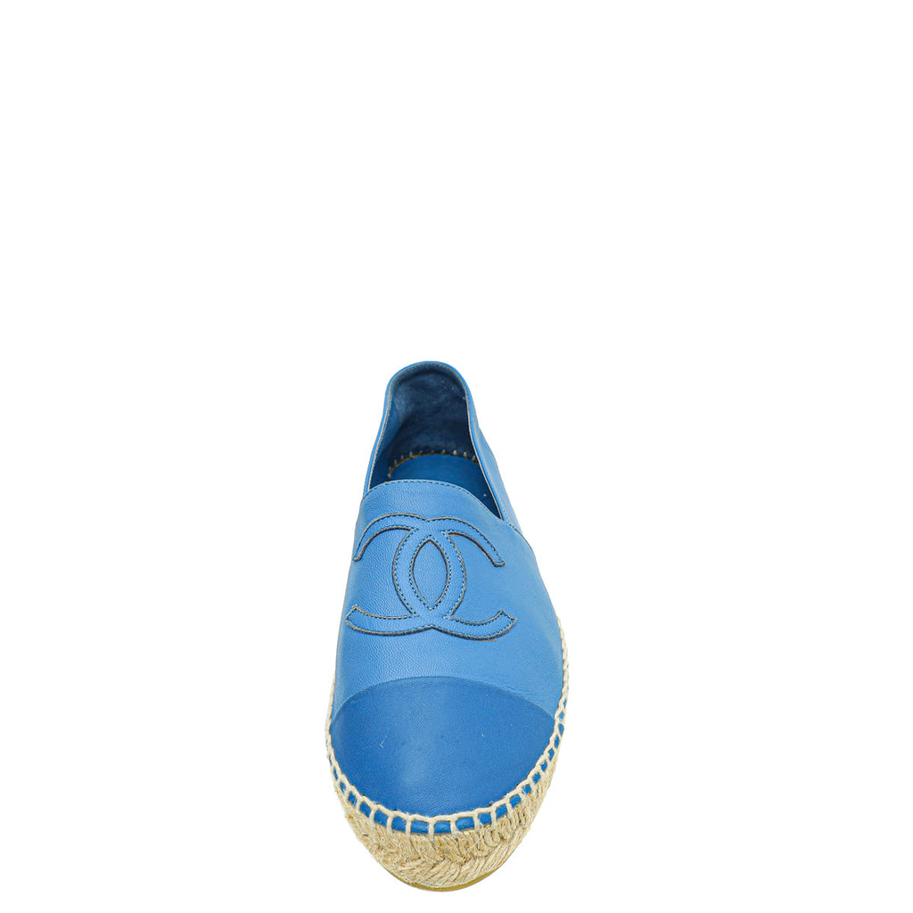 Chanel Blue CC Espadrille 37