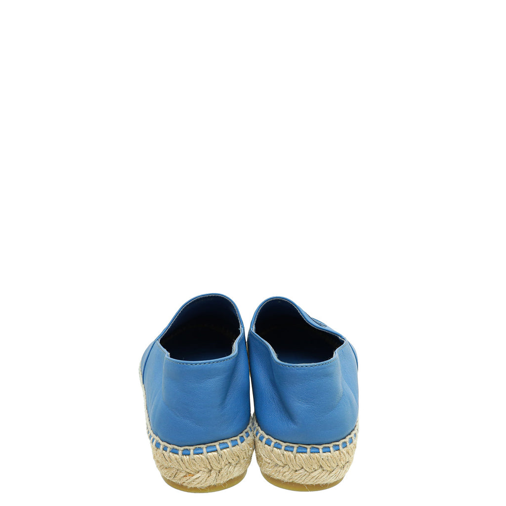 Chanel Blue CC Espadrille 37