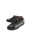 Chanel Bicolor CC Pearl Velvet Suede Lace Up Sneakers 38.5