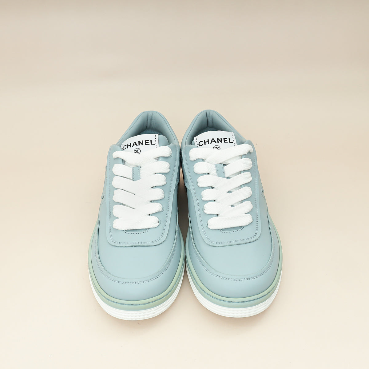 Chanel Light Blue CC Sneaker 38.5
