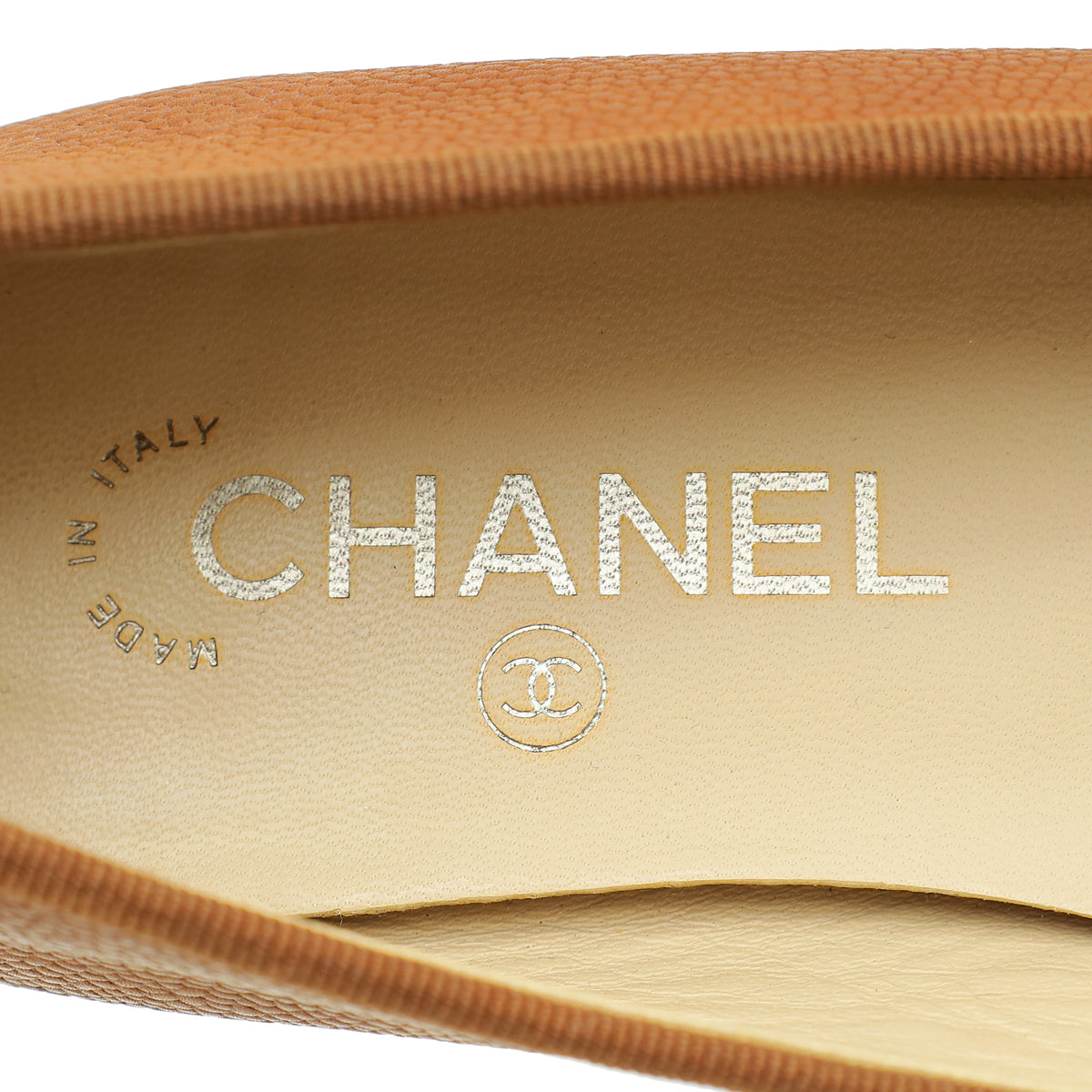 Chanel Brown CC Cap Toe Bow Flat Ballerina 38.5