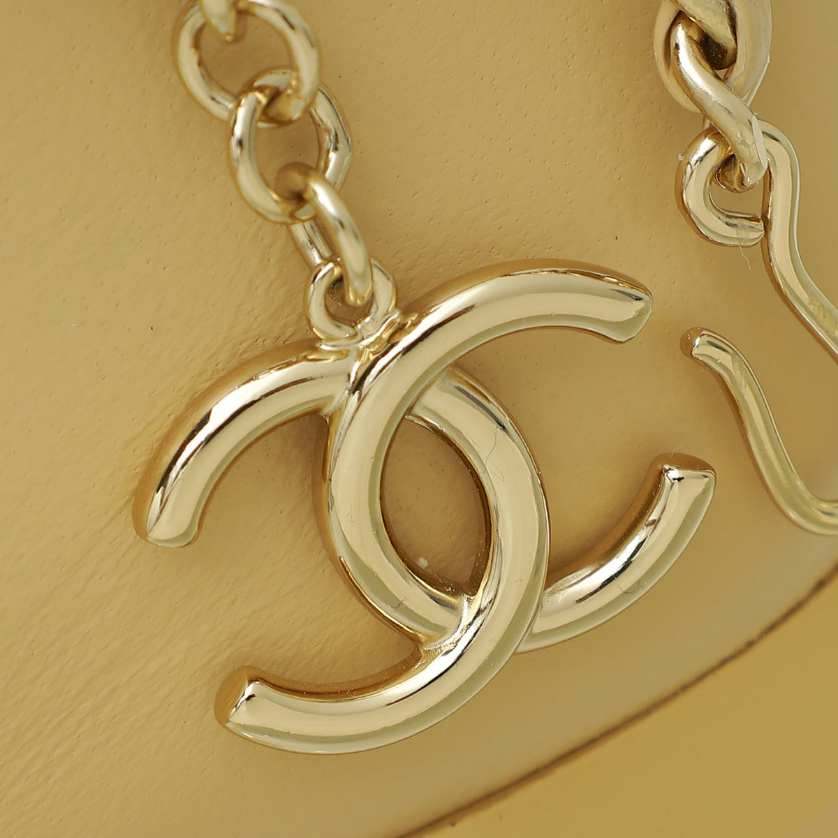 Chanel Beige CC Cap Toe Ankle Chain Ballerina Flats 38