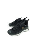 Chanel Black CC Lace Up Sneakers 38
