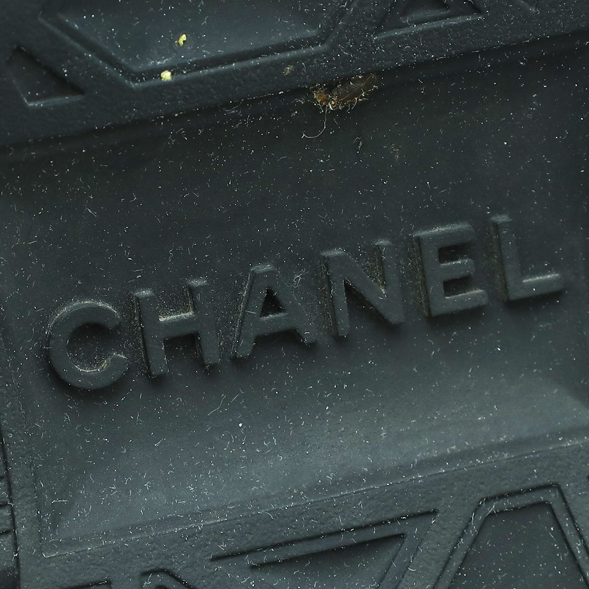 Chanel Black CC Lace Up Sneakers 38